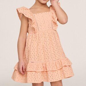 NWT Janie and Jack Pink Ruffled Smocked Sundress Little Girl size 10 (C20)